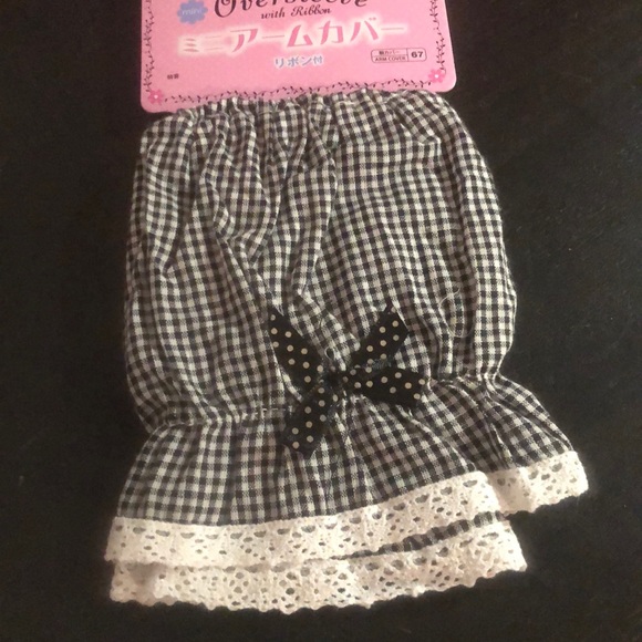 Accessories - Pinup retro gingham checker sleeve puff sun garden